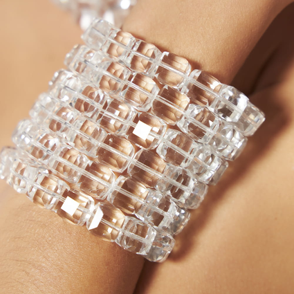 4 1 pulseira com resinas quadradas incolor banhada a rodio 0509093600020 1un copia 1