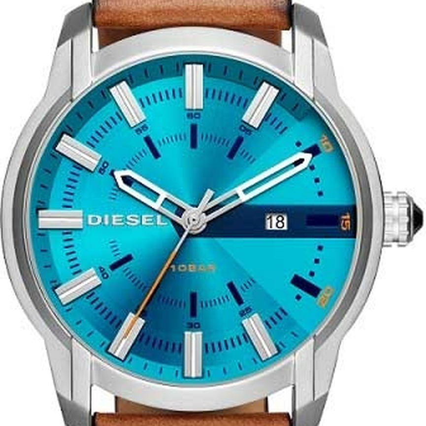 Relógio Diesel Ambar Blue Pulseira em Couro DZ1815 Relógio Diesel Ambar Blue Pulseira em Couro DZ1815