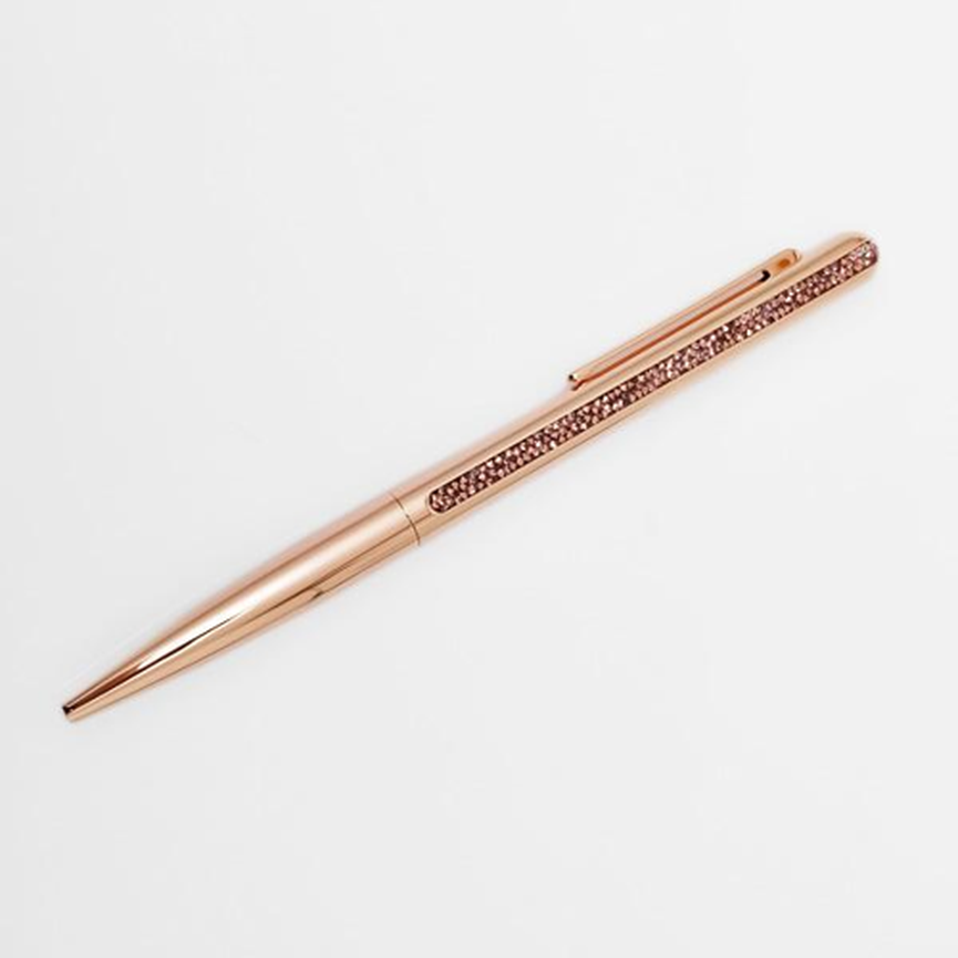 Caneta Swarovski Crystal Shimmer Rose Gold - Luxo e Elegância