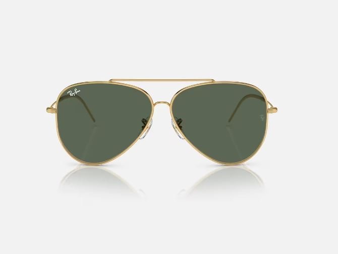 Óculos de Sol Ray-Ban Aviator Reverse RBR0101S 001/VR 59 Ouro