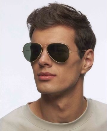 Óculos de Sol Ray-Ban Aviator Reverse RBR0101S 001/VR 59 Ouro